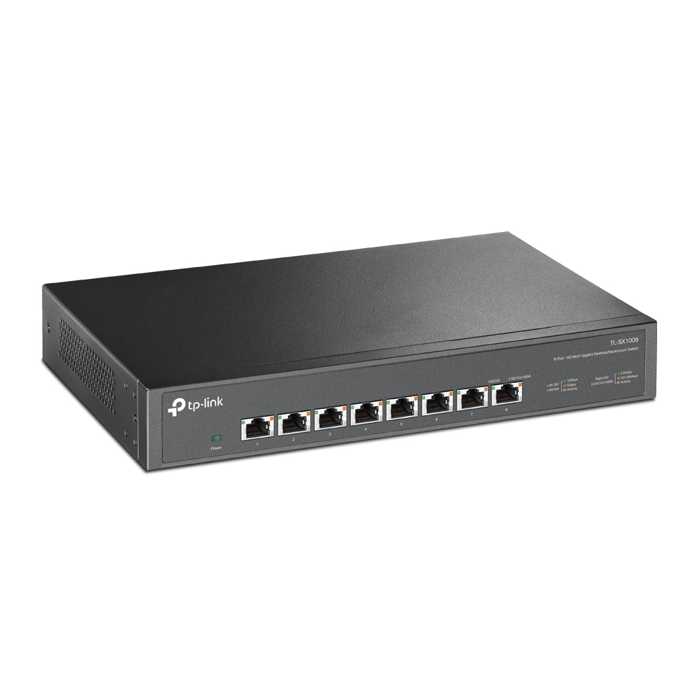 TP-LINK | 8-Port 10G Switch | TL-SX1008 | Unmanaged | Desktop/Rackmountable | Power supply type External - Image 4