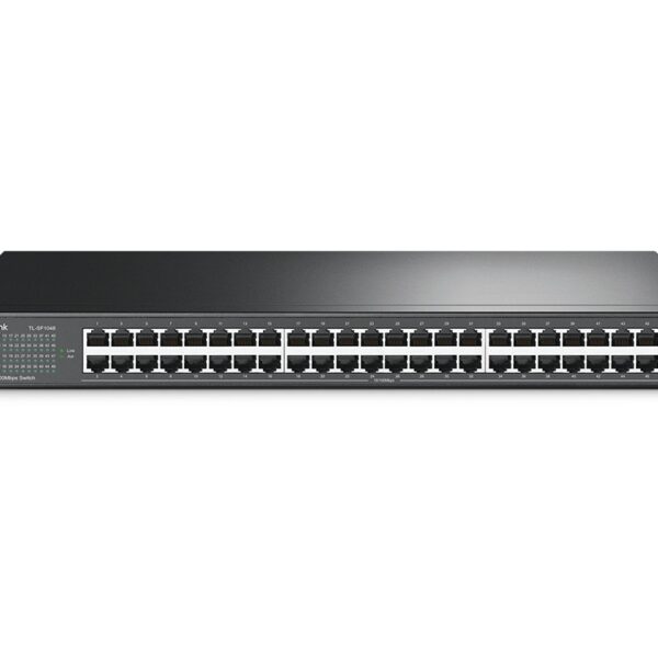 TP-LINK | 48-Port 10/100Mbps Rackmount Switch | TL-SF1048 | Unmanaged | Rackmountable