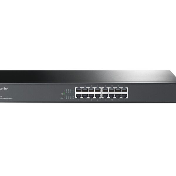 TP-LINK | Switch | TL-SF1016 | Unmanaged | Rackmountable | 10/100 Mbps (RJ-45) ports quantity 16 | Power supply type External