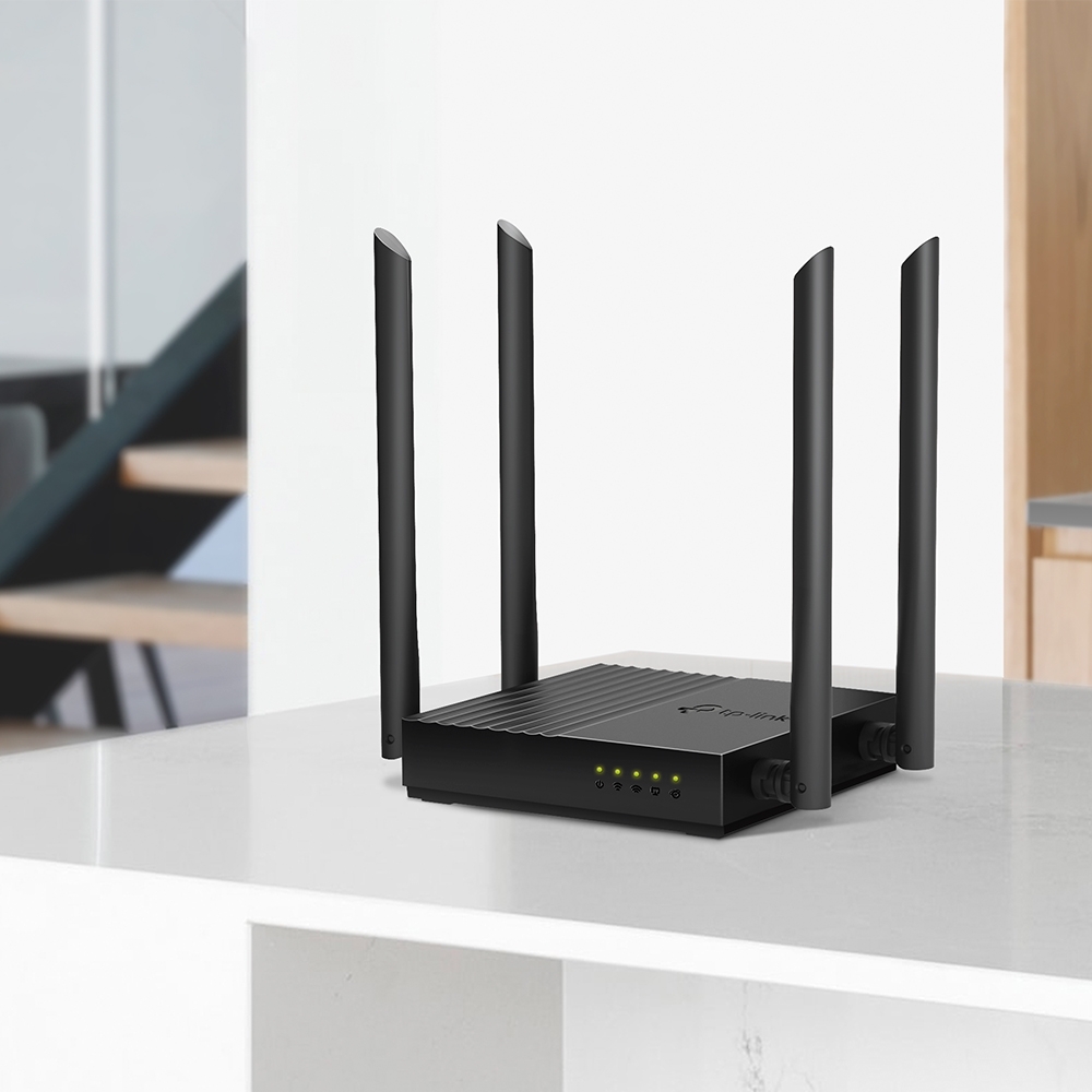 AC1200 Wireless MU-MIMO Wi-Fi Router | Archer C64 | 802.11ac | 867+400 Mbit/s | Ethernet LAN (RJ-45) ports 4 | Mesh Support No | MU-MiMO Yes | No mobile broadband | Antenna type 4 x Fixed - Image 5