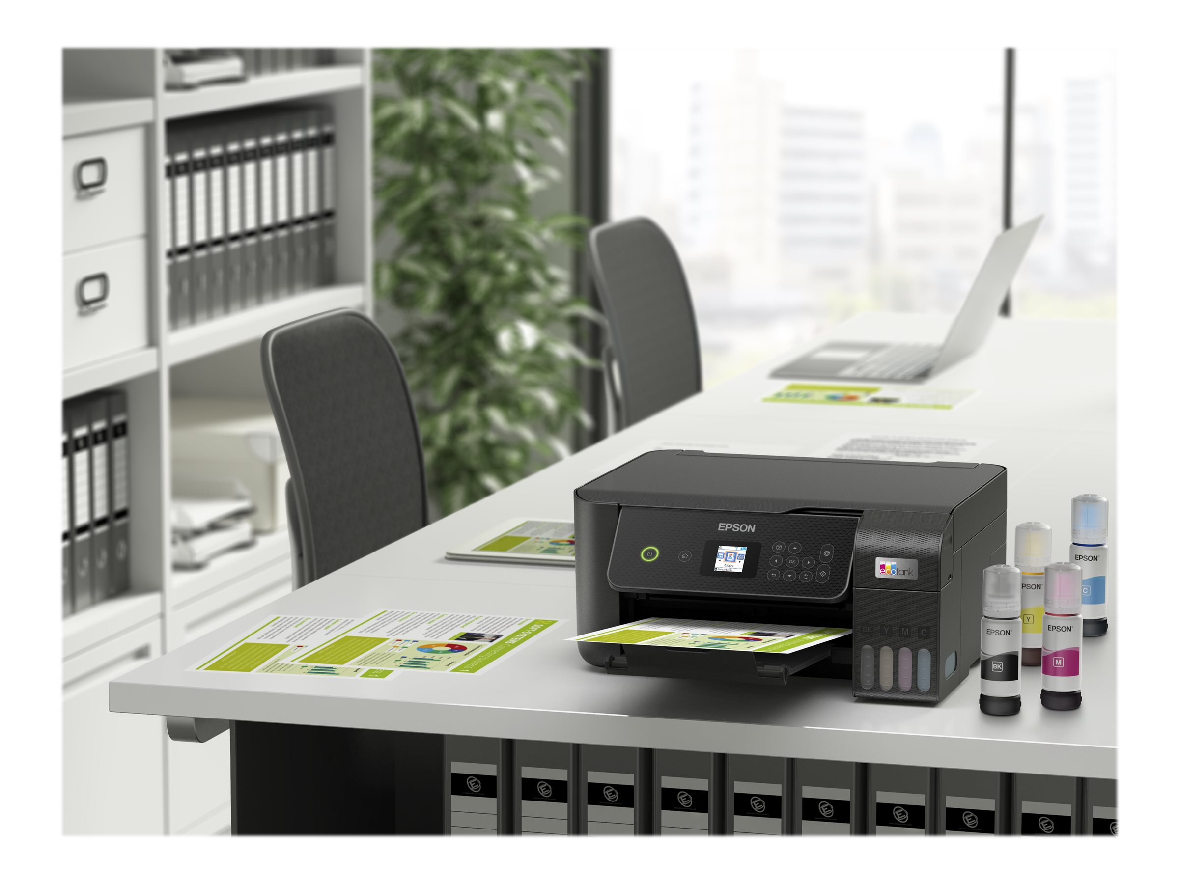 Epson | Multifunctional printer | EcoTank L3260 | Inkjet | Colour | 3-in-1 | Wi-Fi | Black - Image 58