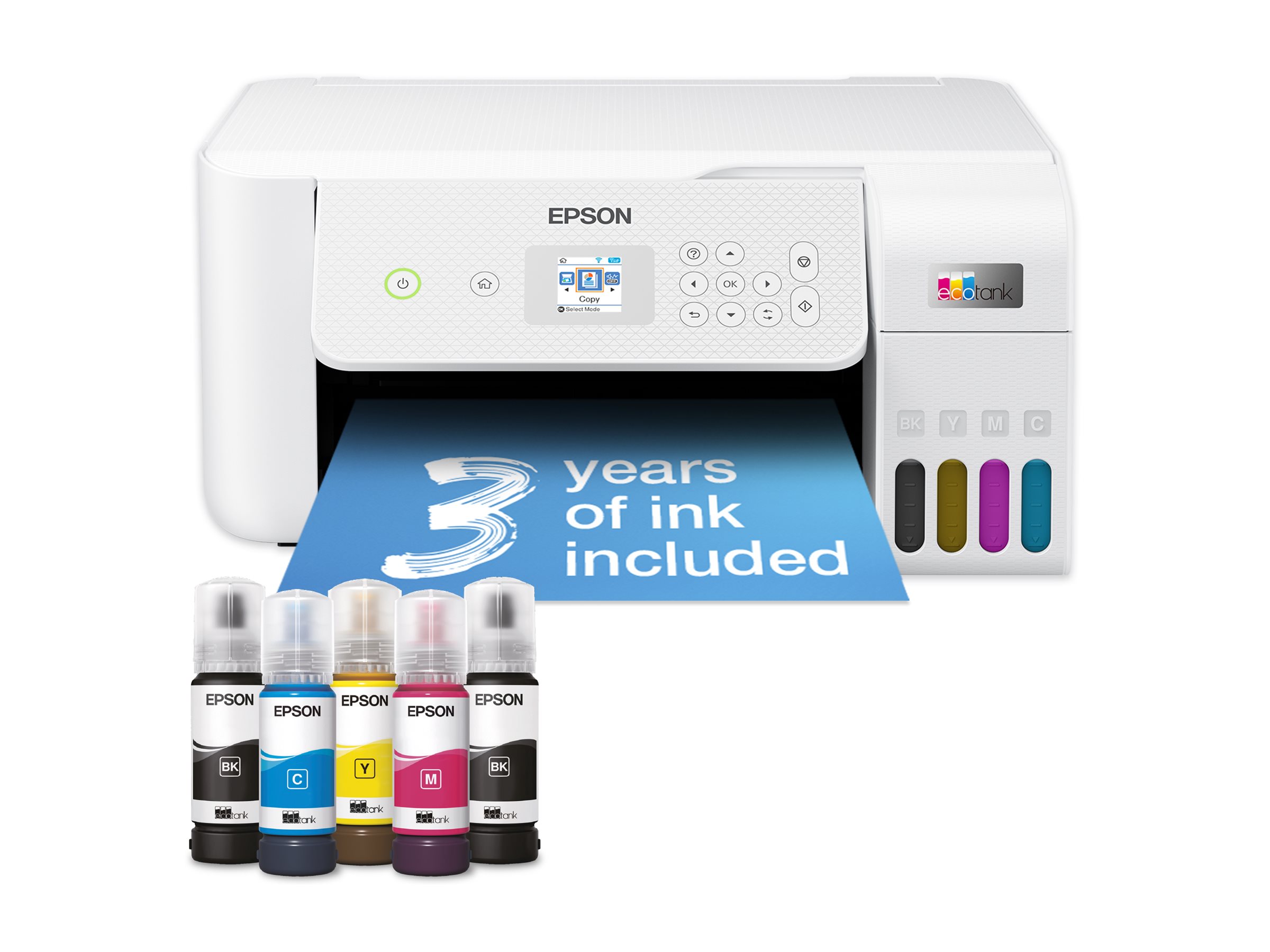 Epson | Multifunctional printer | EcoTank L3266 | Inkjet | Colour | 3-in-1 | Wi-Fi | White - Image 15