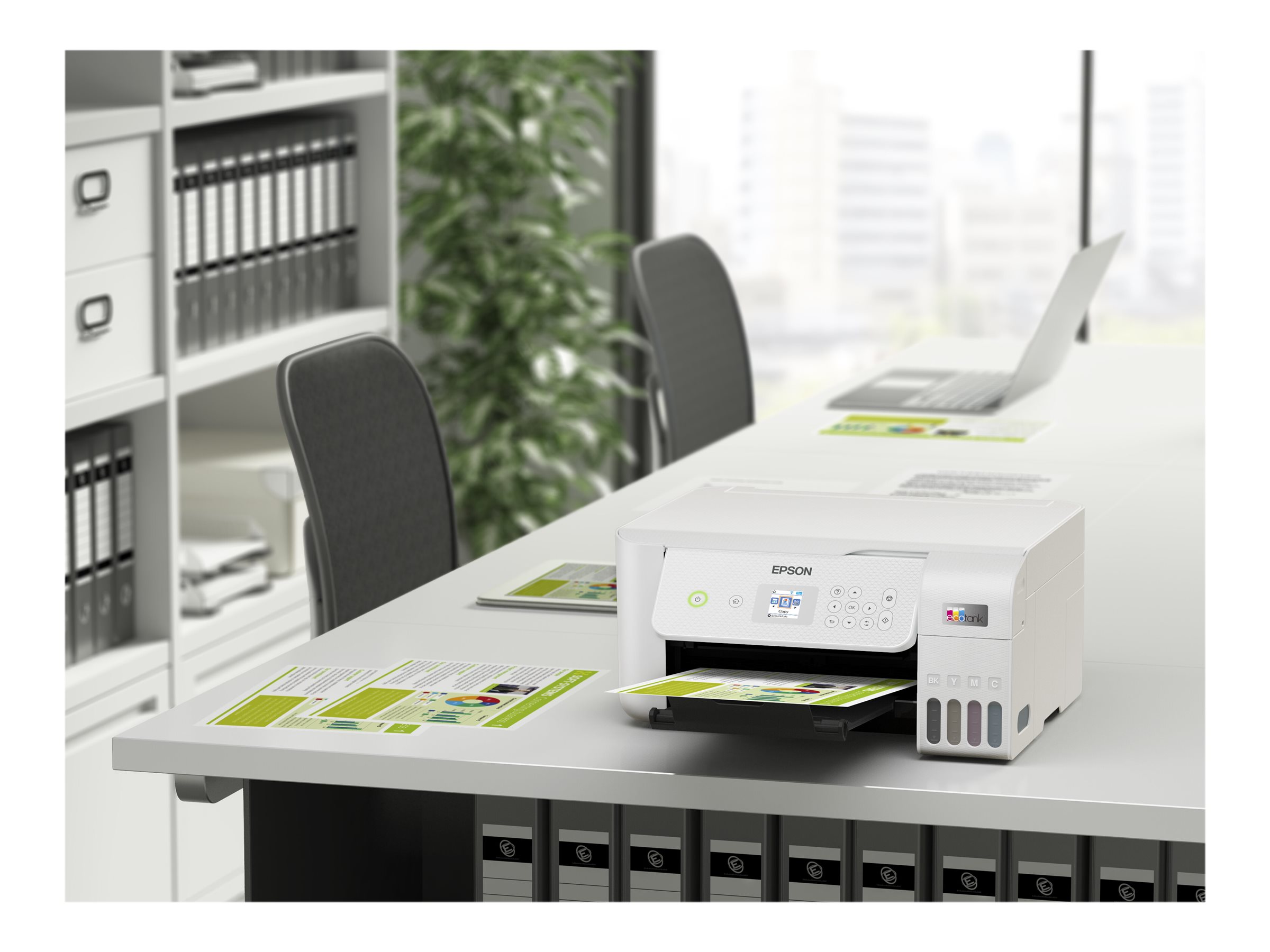 Epson | Multifunctional printer | EcoTank L3266 | Inkjet | Colour | 3-in-1 | Wi-Fi | White - Image 45