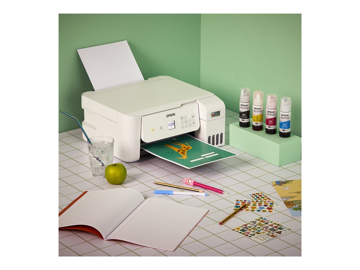 Epson | Multifunctional printer | EcoTank L3266 | Inkjet | Colour | 3-in-1 | Wi-Fi | White - Image 65