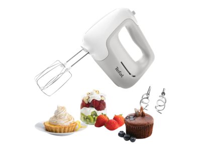 TEFAL | Hand Mixer | HT450B38 | Hand Mixer | 450 W | Number of speeds 5 | Turbo mode | White - Image 7