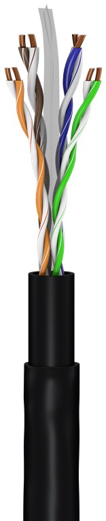 Goobay | CAT 6 Outdoor-patch cable, U/UTP | 94393 | Black RJ45 male (8P8C) | RJ45 male (8P8C) - Image 4