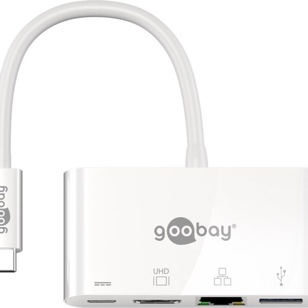 Goobay | USB-C Multiport Adapter (HDMI + Ethernet, PD) | 62105