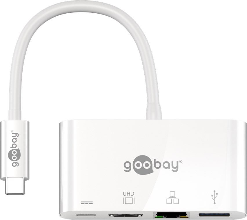 Goobay | USB-C Multiport Adapter (HDMI + Ethernet, PD) | 62105