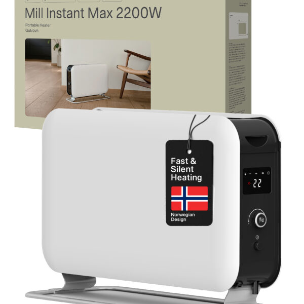 Mill | Heater | CO2200LEDMAX | Convection Heater | 2200 W | Number of power levels 3 | Suitable for rooms up to 5-30 m² | White