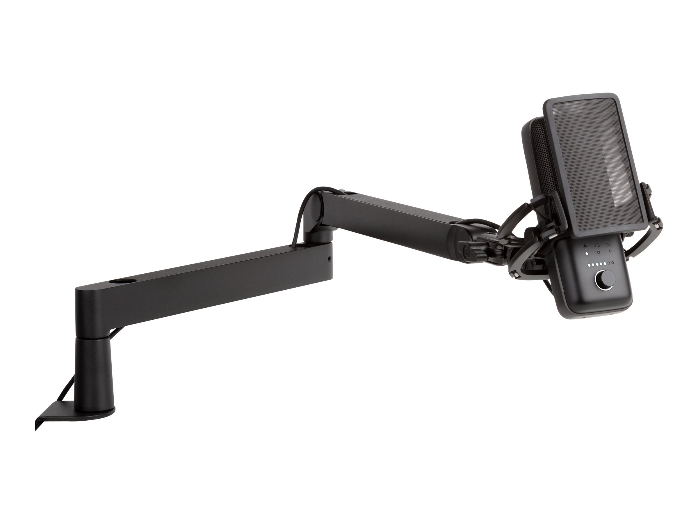 Elgato | Wave Mic Arm | 10AAN9901 | Upper Arm Desk Clearance (160 mm); Lower Arm Desk Clearance (70 mm); Horizontal Reach (740 mm); Vertical Rotation (90 ° up / 60 ° down (elbow); Desk Clamp expandable up to 60 mm | Low Profile - Image 2