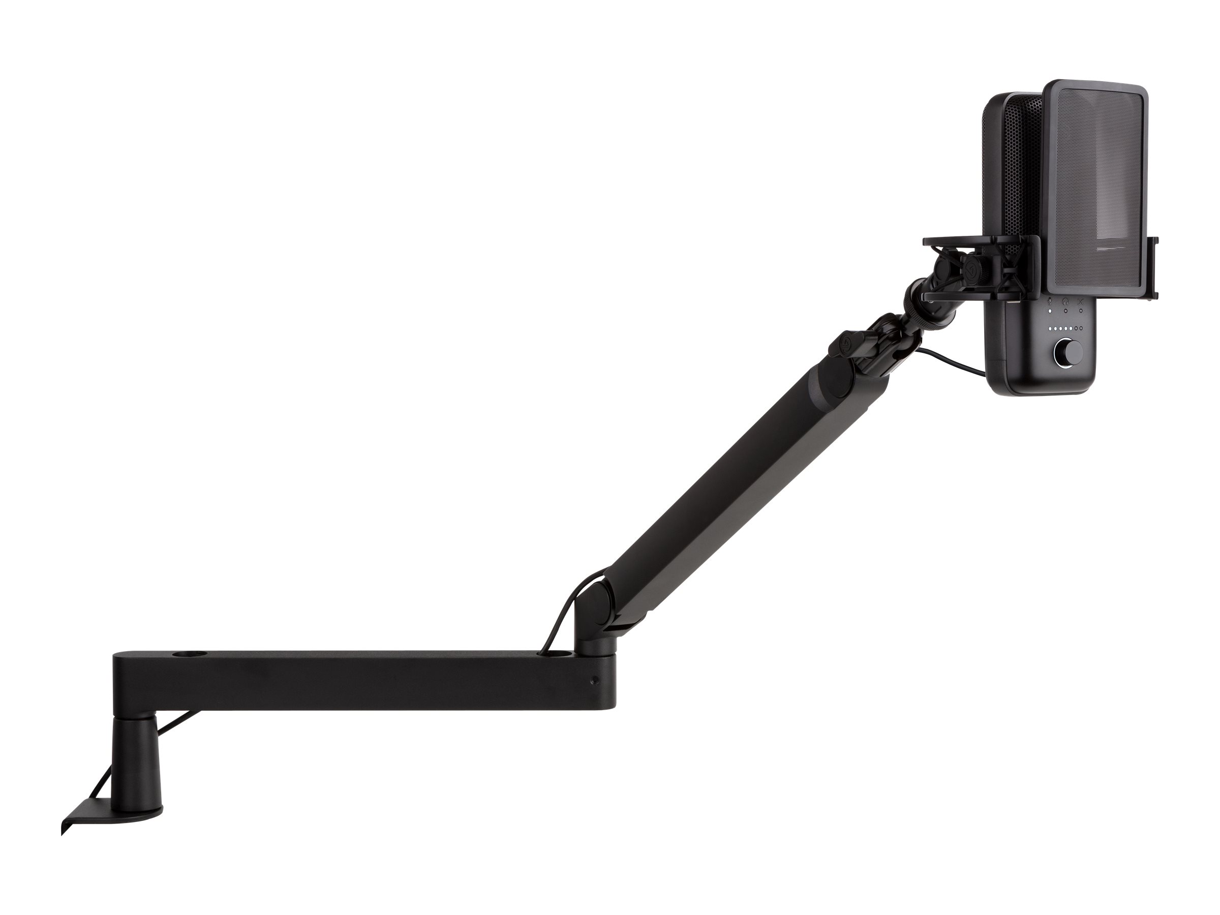 Elgato | Wave Mic Arm | 10AAN9901 | Upper Arm Desk Clearance (160 mm); Lower Arm Desk Clearance (70 mm); Horizontal Reach (740 mm); Vertical Rotation (90 ° up / 60 ° down (elbow); Desk Clamp expandable up to 60 mm | Low Profile - Image 4