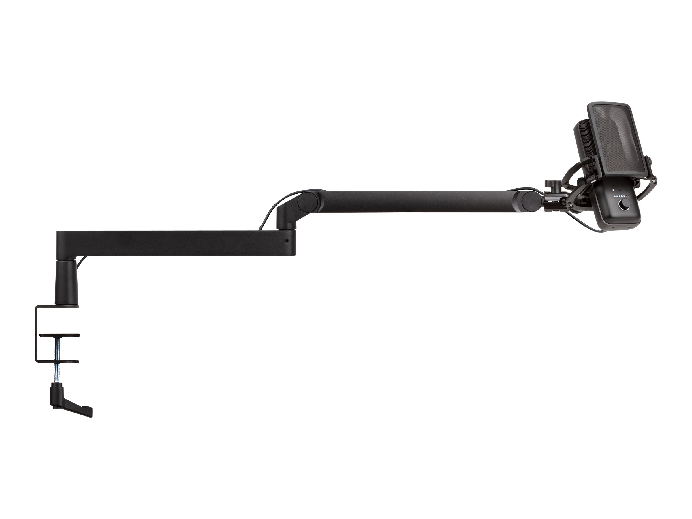 Elgato | Wave Mic Arm | 10AAN9901 | Upper Arm Desk Clearance (160 mm); Lower Arm Desk Clearance (70 mm); Horizontal Reach (740 mm); Vertical Rotation (90 ° up / 60 ° down (elbow); Desk Clamp expandable up to 60 mm | Low Profile - Image 6
