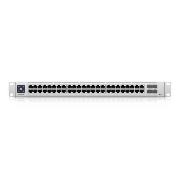 Ubiquiti | Switch Enterprise 48 PoE | USW-Enterprise-48-PoE | Managed L3 | Rackmountable | Gigabit Ethernet (copper) ports quantity 48 (100MbE/1GbE/2.5GbE) | SFP+ ports quantity 4 | PoE+ ports quantity 48 | Power supply type AC/DC, internal, 100-240V, 10A max, 750W - Image 3