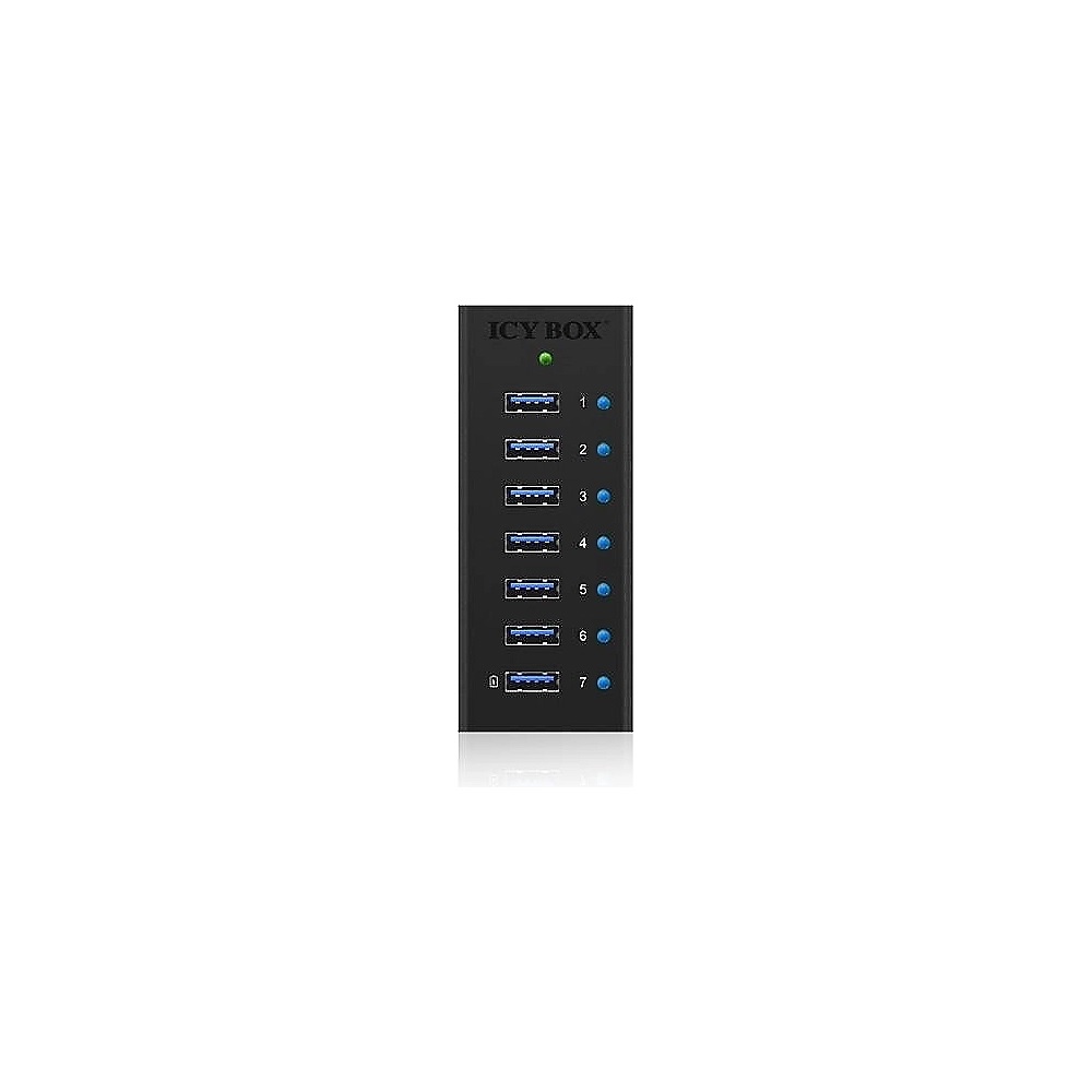 Raidsonic | 7-port hub with USB Type-A interface and 1x charging port | IB-AC618 - Image 4