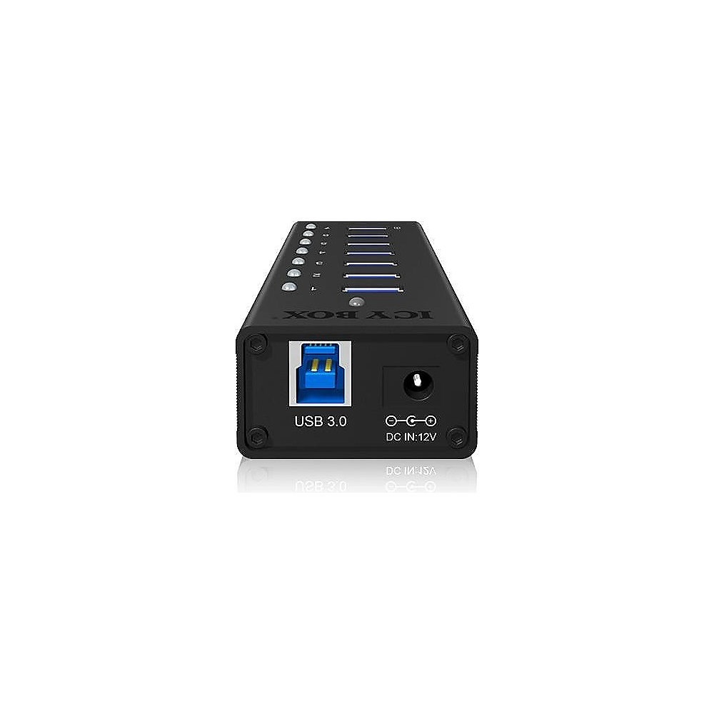 Raidsonic | 7-port hub with USB Type-A interface and 1x charging port | IB-AC618 - Image 8
