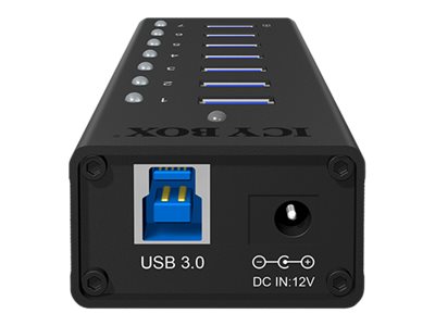 Raidsonic | 7-port hub with USB Type-A interface and 1x charging port | IB-AC618 - Image 9