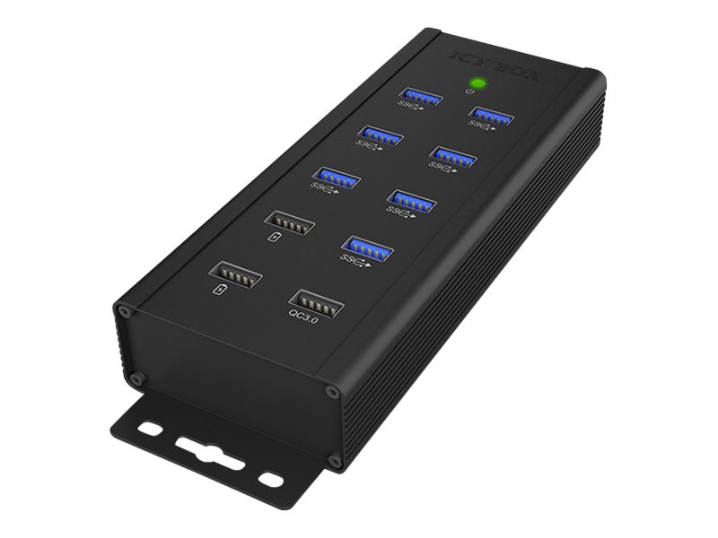 Raidsonic | 7-port Industrial hub | IB-HUB1703-QC3 | USB Type-A - Image 2