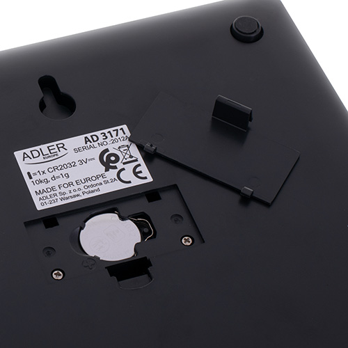 Adler | Kitchen scale | AD 3171 | Maximum weight (capacity) 10 kg | Graduation 1 g | Display type LCD | Black - Image 5