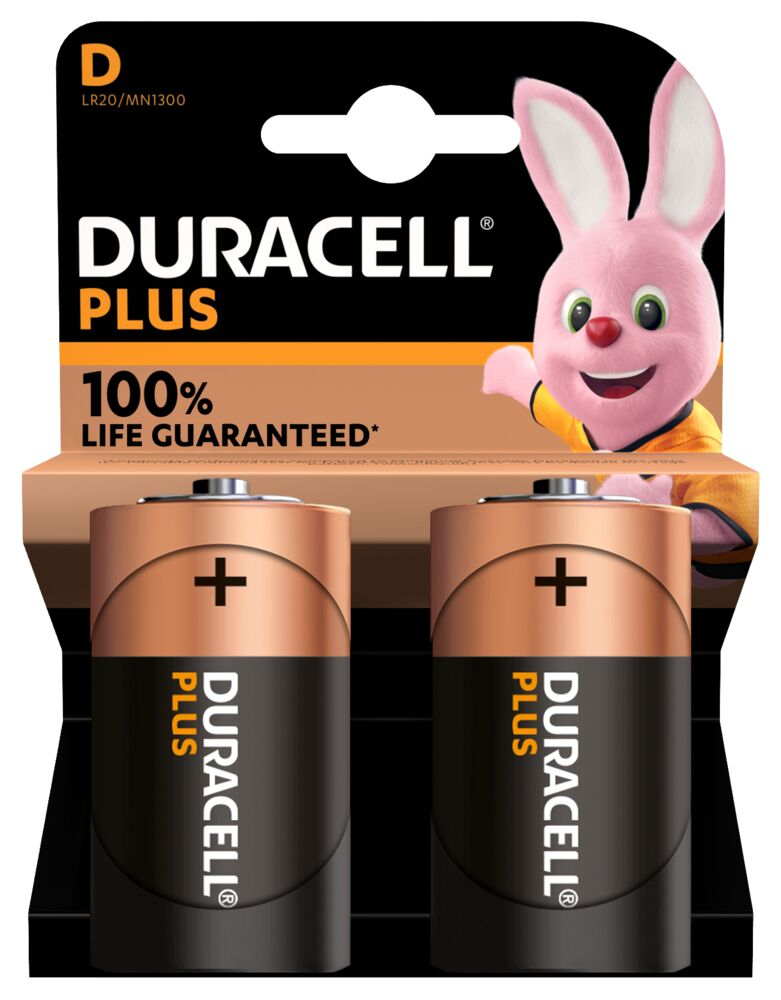 Duracell | Plus MN1300 | D | Alkaline | 2 pc(s)