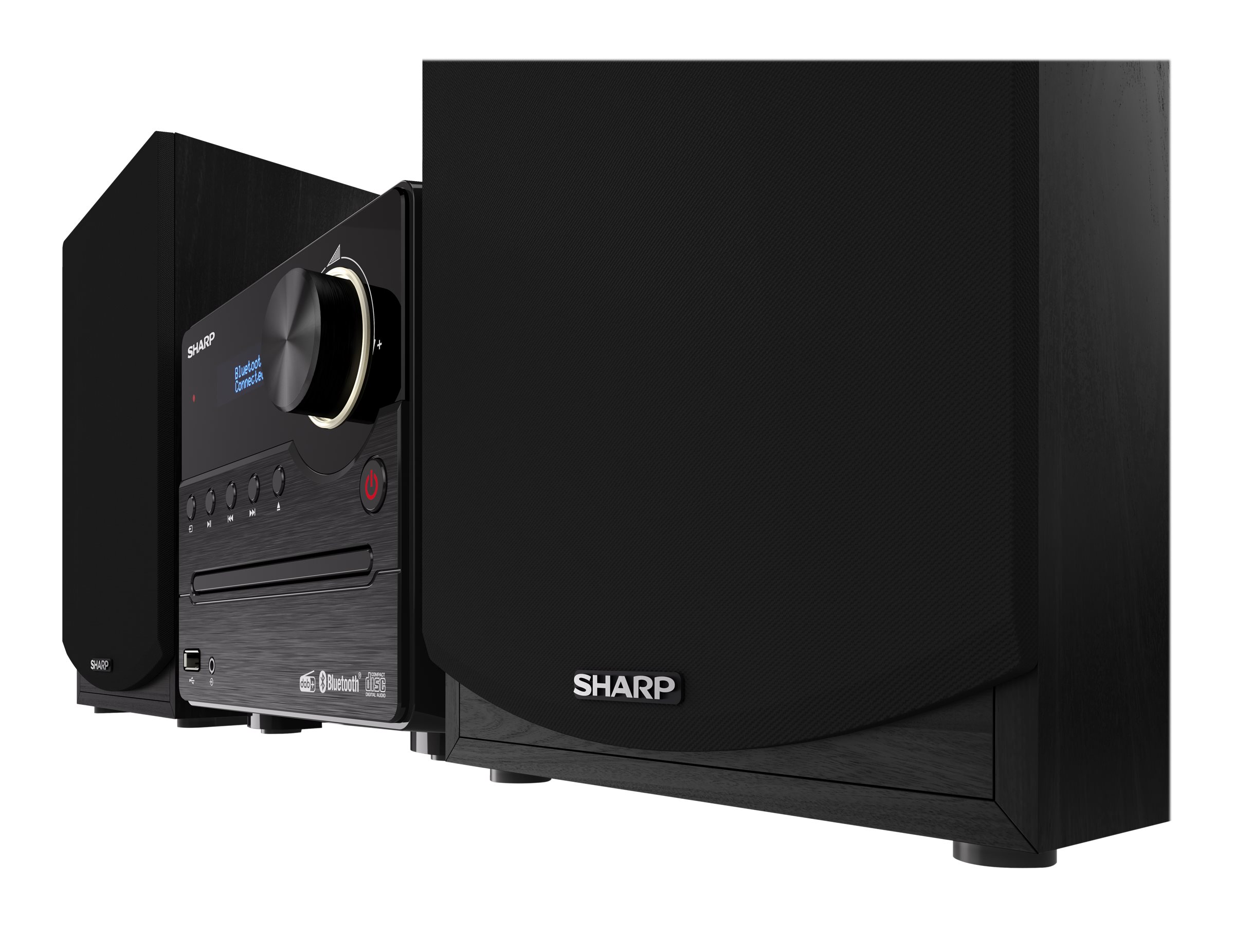 Sharp XL-B517D(BK) Hi-Fi Micro System, CD/FM/USB/Bluetooth v5.0, Aux-in, 45W, Black | Sharp | Hi-Fi Micro System | XL-B517D(BK) | Black | USB port | AUX in | Bluetooth | CD player | FM radio | Wireless connection - Image 12