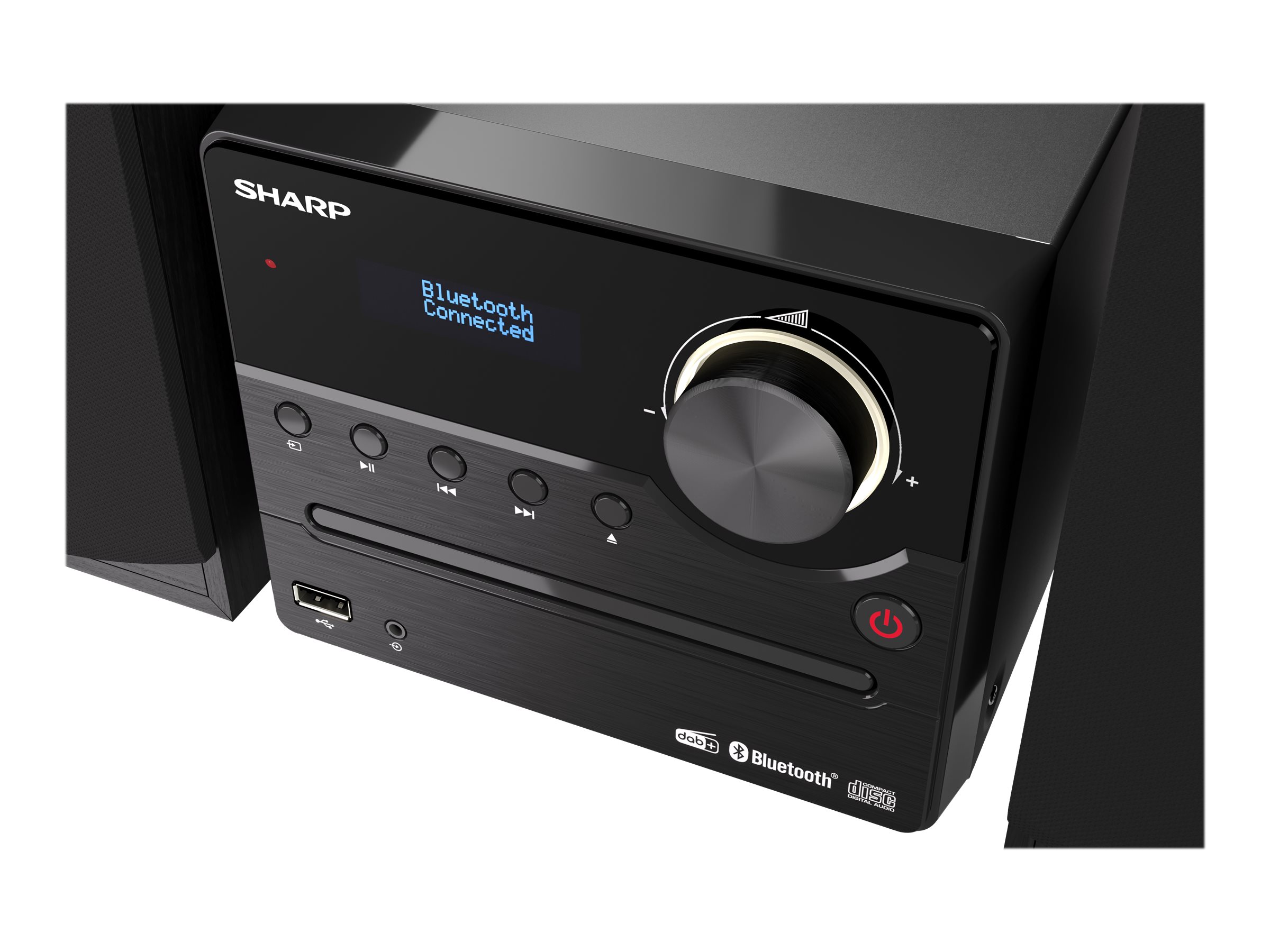 Sharp XL-B517D(BK) Hi-Fi Micro System, CD/FM/USB/Bluetooth v5.0, Aux-in, 45W, Black | Sharp | Hi-Fi Micro System | XL-B517D(BK) | Black | USB port | AUX in | Bluetooth | CD player | FM radio | Wireless connection - Image 16