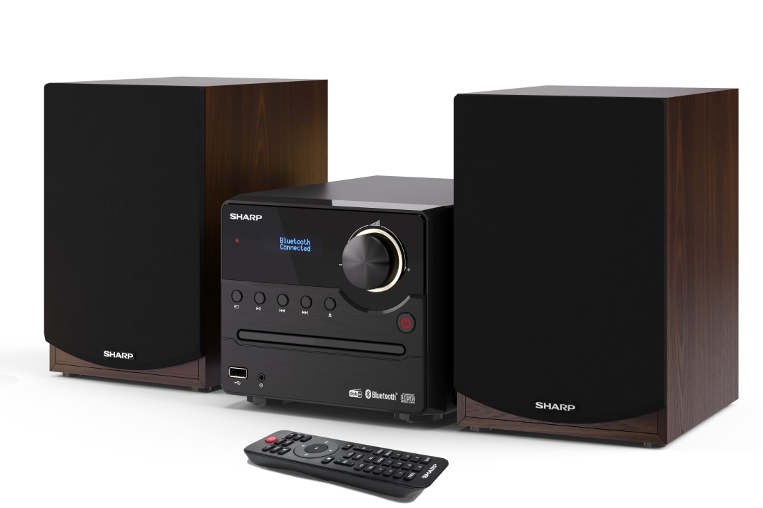 Sharp | Hi-Fi Micro System | XL-B517D(BR) | Brown | USB port | AUX in | Bluetooth | CD player | FM radio | Wireless connection - Image 11