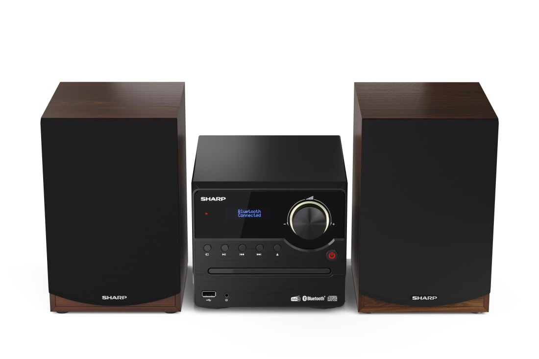 Sharp | Hi-Fi Micro System | XL-B517D(BR) | Brown | USB port | AUX in | Bluetooth | CD player | FM radio | Wireless connection - Image 13