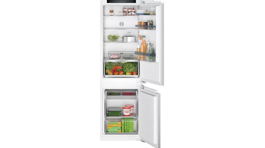 Bosch | Refrigerator | KIV86VFE1 | Energy efficiency class E | Built-in | Combi | Height 177.5 cm | Fridge net capacity 183 L | Freezer net capacity 84 L | 35 dB | White - Image 2
