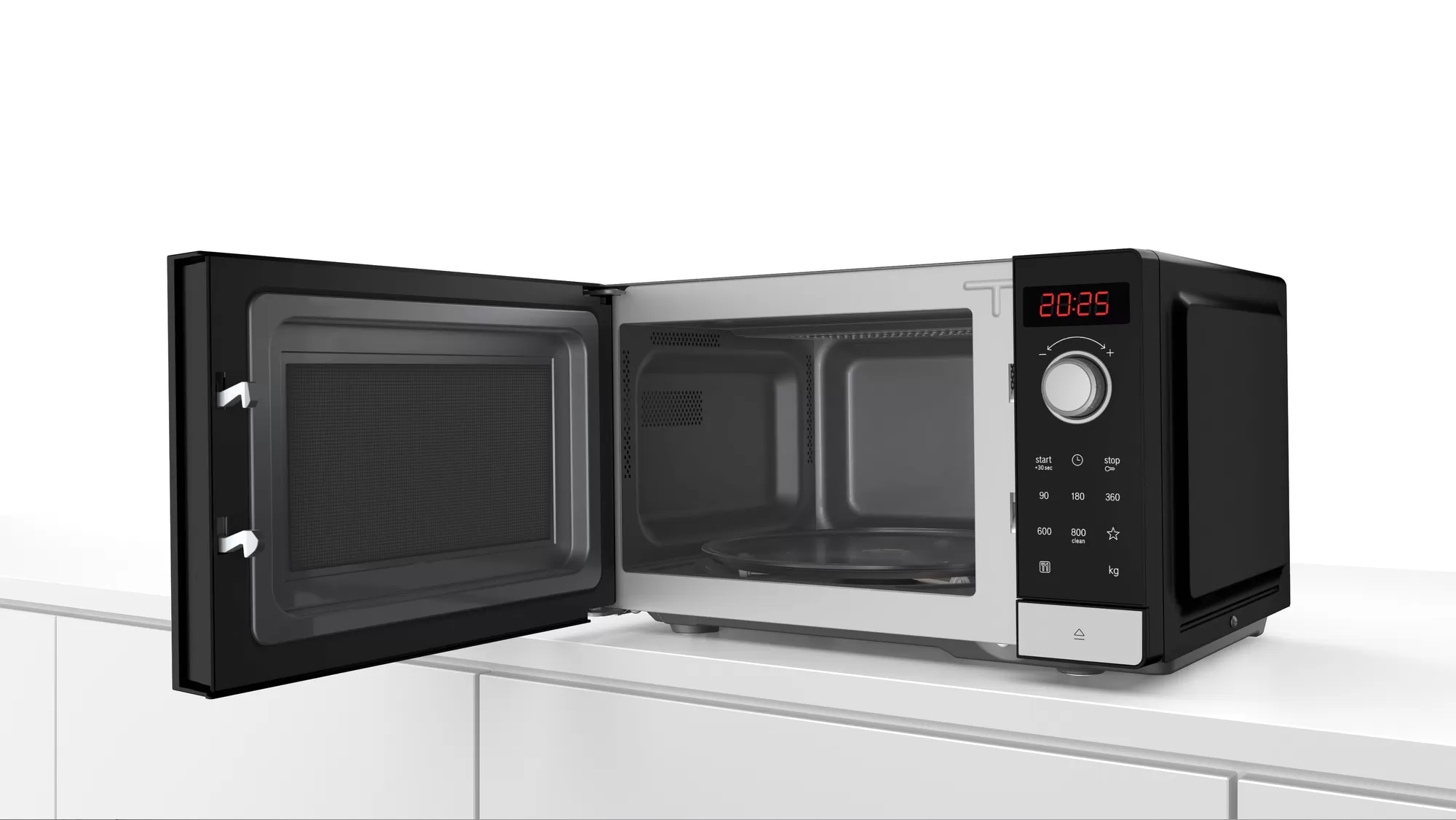 Bosch | Microwave Oven | FFL023MS2 | Free standing | 20 L | 800 W | Black - Image 7