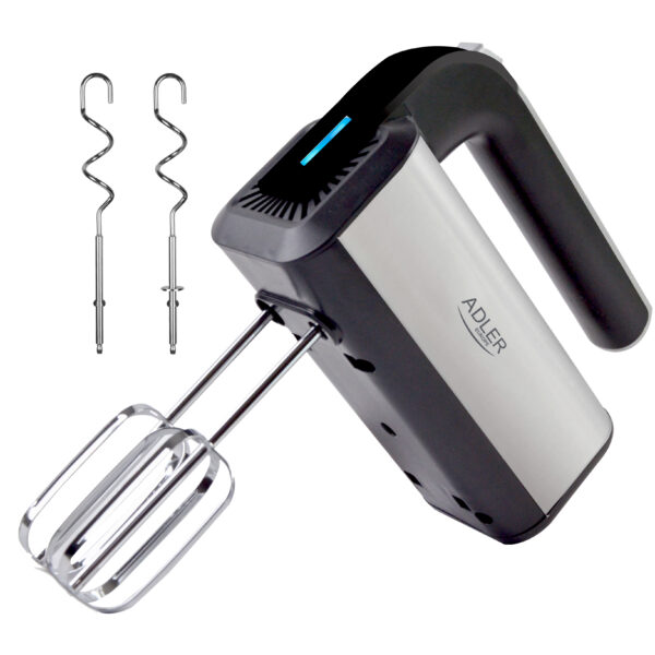 Adler | Hand mixer | AD 4225 | Hand Mixer | 300 W | Number of speeds 5 | Turbo mode | Stainless steel