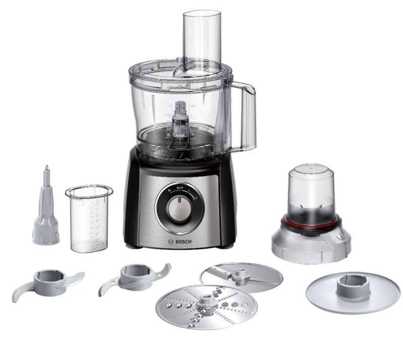 Bosch | Food Processor | MCM3401M | 800 W | Number of speeds 2 | Bowl capacity 2.3 L | Blender | Meat mincer | Black/Stainless steel