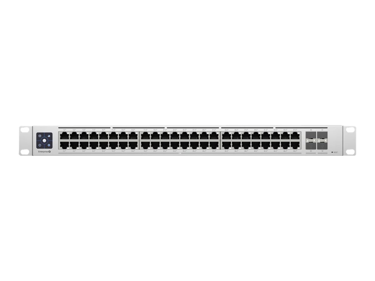 Ubiquiti | Switch Enterprise 48 PoE | USW-Enterprise-48-PoE | Managed L3 | Rackmountable | Gigabit Ethernet (copper) ports quantity 48 (100MbE/1GbE/2.5GbE) | SFP+ ports quantity 4 | PoE+ ports quantity 48 | Power supply type AC/DC, internal, 100-240V, 10A max, 750W - Image 4
