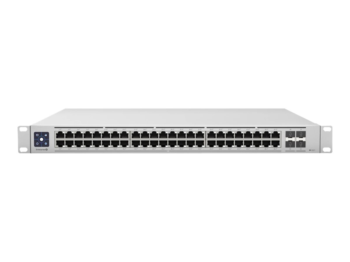 Ubiquiti | Switch Enterprise 48 PoE | USW-Enterprise-48-PoE | Managed L3 | Rackmountable | Gigabit Ethernet (copper) ports quantity 48 (100MbE/1GbE/2.5GbE) | SFP+ ports quantity 4 | PoE+ ports quantity 48 | Power supply type AC/DC, internal, 100-240V, 10A max, 750W - Image 6