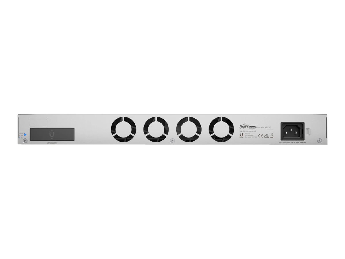 Ubiquiti | Switch Enterprise 48 PoE | USW-Enterprise-48-PoE | Managed L3 | Rackmountable | Gigabit Ethernet (copper) ports quantity 48 (100MbE/1GbE/2.5GbE) | SFP+ ports quantity 4 | PoE+ ports quantity 48 | Power supply type AC/DC, internal, 100-240V, 10A max, 750W - Image 8