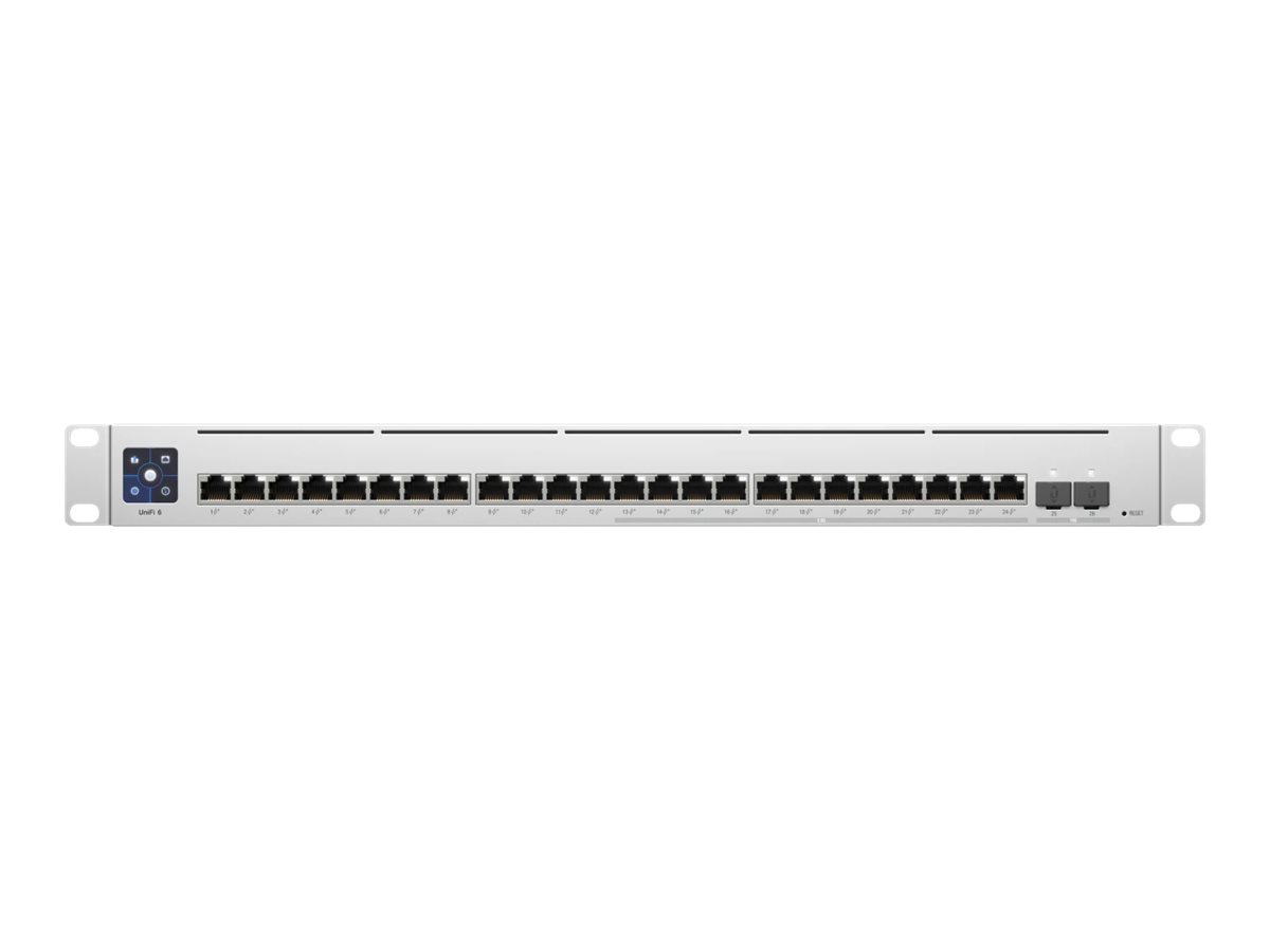 Ubiquiti | Switch Enterprise 24 PoE | USW-Enterprise-24-PoE | Managed L3 | Rackmountable | Gigabit Ethernet (copper) ports quantity 12x10/100/1000 Mbps + 12x100/1000/2500 Mbps | SFP ports quantity 0 | SFP+ ports quantity 2 | PoE+ ports quantity 24 | Power supply type AC/DC, Internal, 550W - Image 2