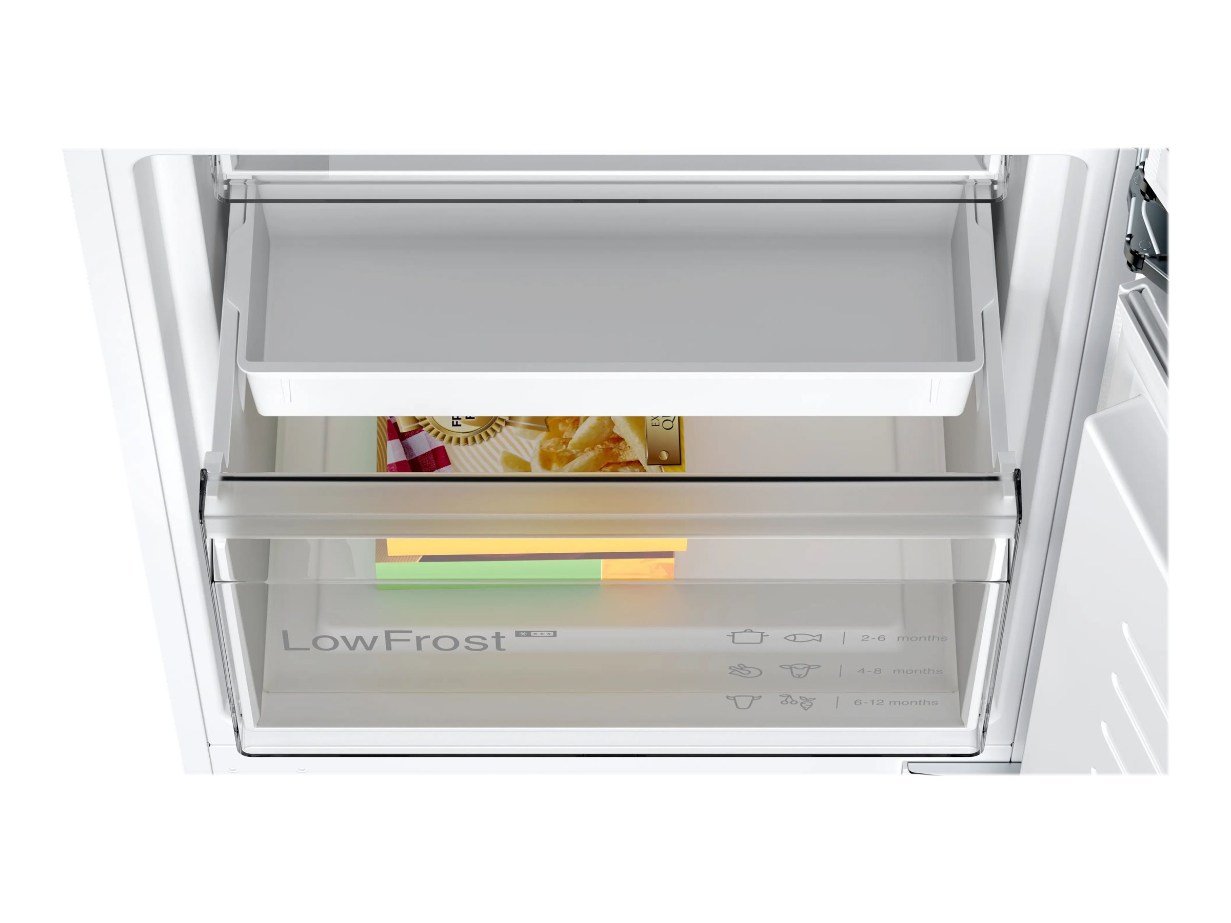 Bosch | Refrigerator | KIV86VFE1 | Energy efficiency class E | Built-in | Combi | Height 177.5 cm | Fridge net capacity 183 L | Freezer net capacity 84 L | 35 dB | White - Image 3