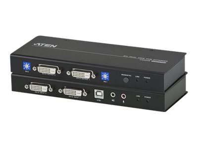 Aten | USB DVI Dual View Cat 5 KVM Extender | CE604