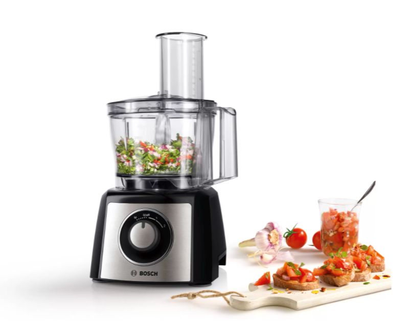 Bosch | Food Processor | MCM3401M | 800 W | Number of speeds 2 | Bowl capacity 2.3 L | Blender | Meat mincer | Black/Stainless steel - Image 3