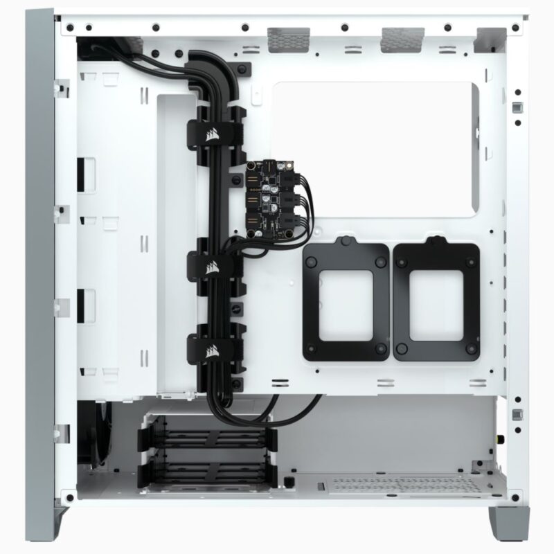 Corsair | Tempered Glass Mid-Tower ATX Case | iCUE 4000X RGB | Side window | White | Mid-Tower | Power supply included No | ATX - Image 11