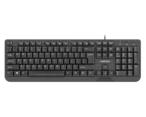 Natec Keyboard, Trout, US Layout, Slim, Black | Natec | NKL-0967 Trout | Standard | Wired | US | Black | USB Type-A | 349 g