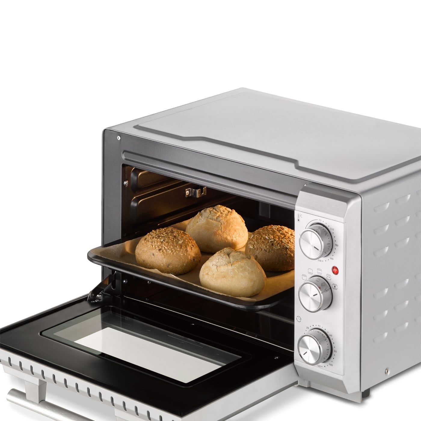Caso | Compact oven | TO 20 SilverStyle | Easy Clean | Compact | 1500 W | Silver - Image 9