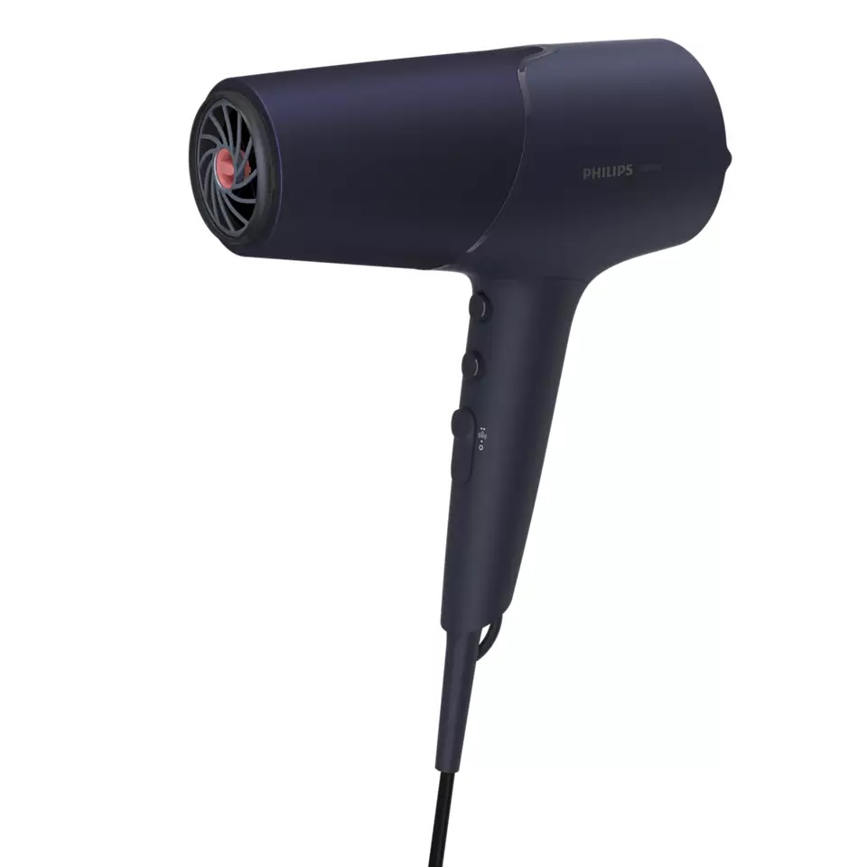 Philips | Hair Dryer | BHD510/00 | 2300 W | Number of temperature settings 3 | Ionic function | Diffuser nozzle | Blue/Metal - Image 3