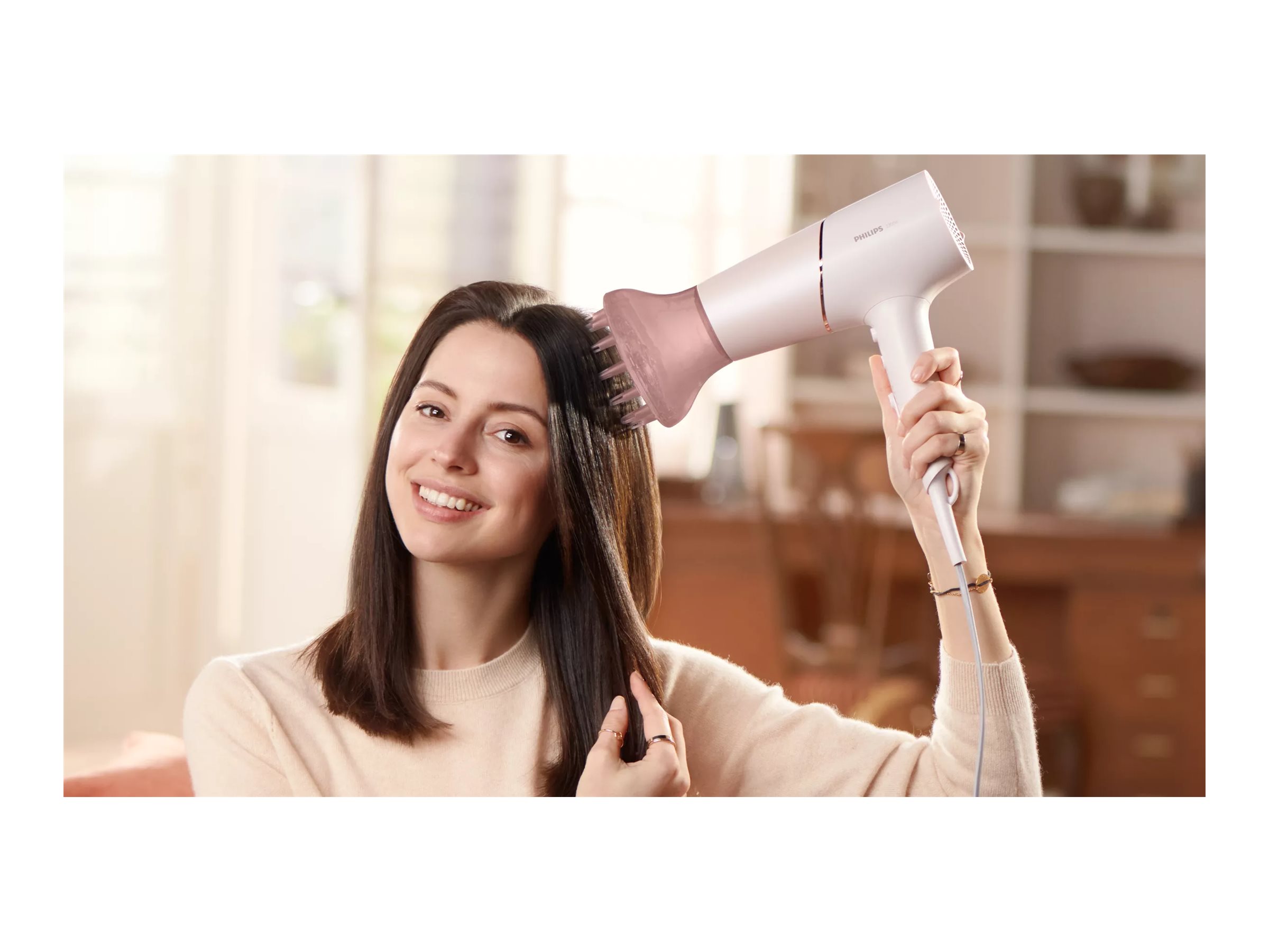 Philips | Hair Dryer | BHD530/00 | 2300 W | Number of temperature settings 6 | Ionic function | Pink - Image 7
