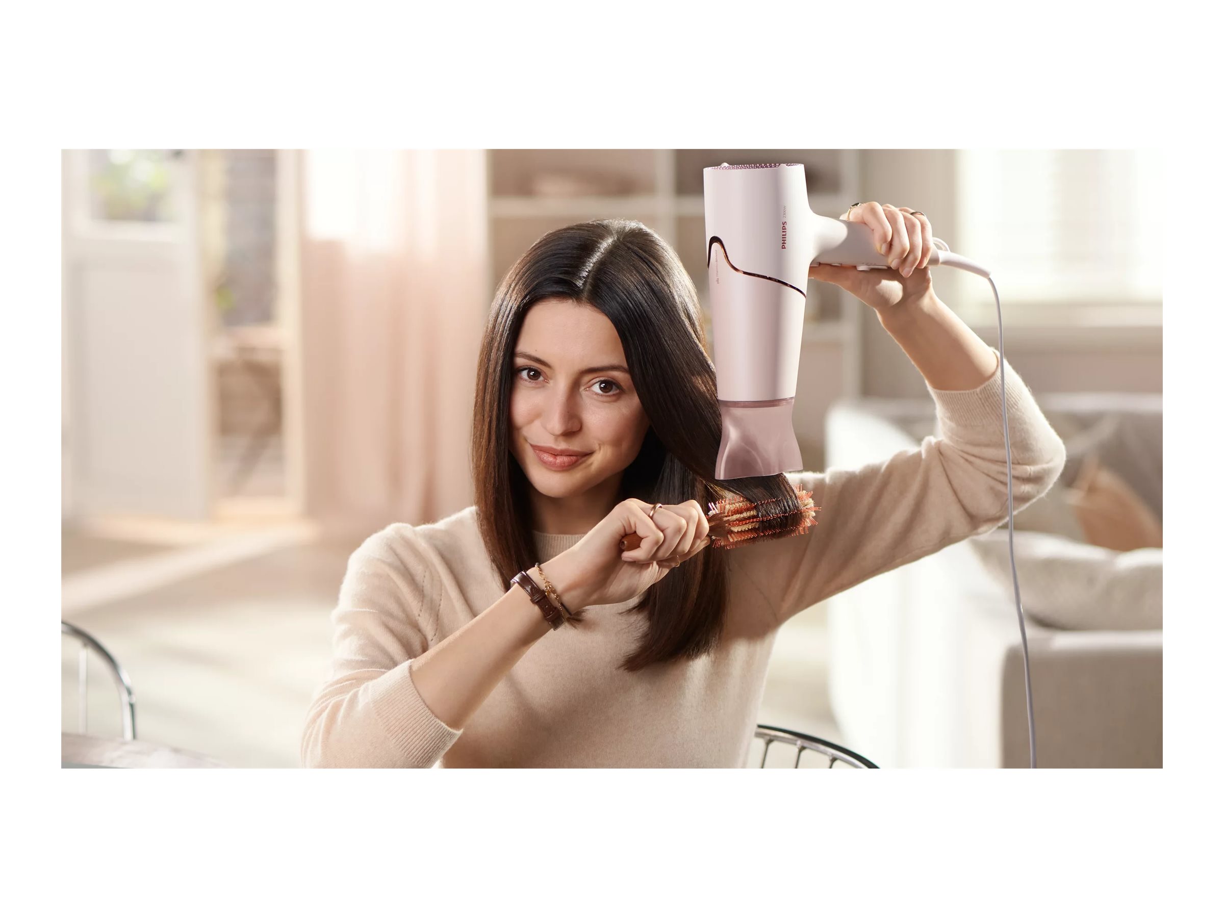 Philips | Hair Dryer | BHD530/00 | 2300 W | Number of temperature settings 6 | Ionic function | Pink - Image 9