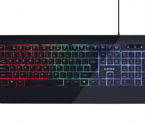 Gembird | Multimedia Keyboard | KB-UML-03 | Multimedia | Wired | US | Black