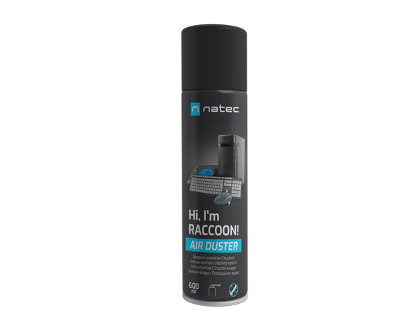 Natec Compressed Air Duster, Raccoon Air, 600 ml | Natec | NSC-1763 | Air Duster | 600 ml