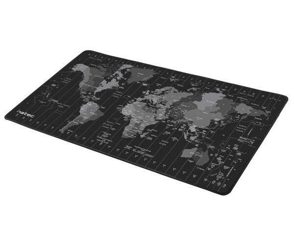 Natec | Mouse Pad Maxi | Time Zone Map