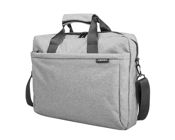 Natec Laptop Bag, Mustela, 15.6", Grey | Natec | Mustela | Fits up to size 15.6 " | Toploading laptop case | Grey | Shoulder strap