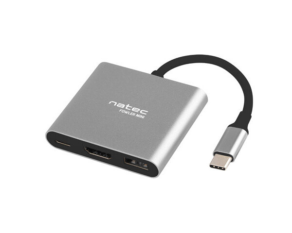 Natec | USB-C Multiport Adapter | NMP-1607 | Grey | USB Type-C | 0.11 m