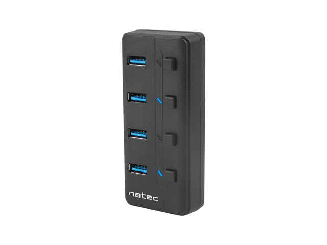 Natec | 4 Port Hub With USB 3.0 | Mantis NHU-1557 | Black